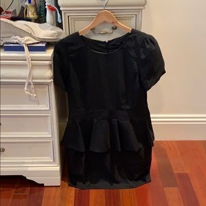 Vertigo peplum dress in black size XL